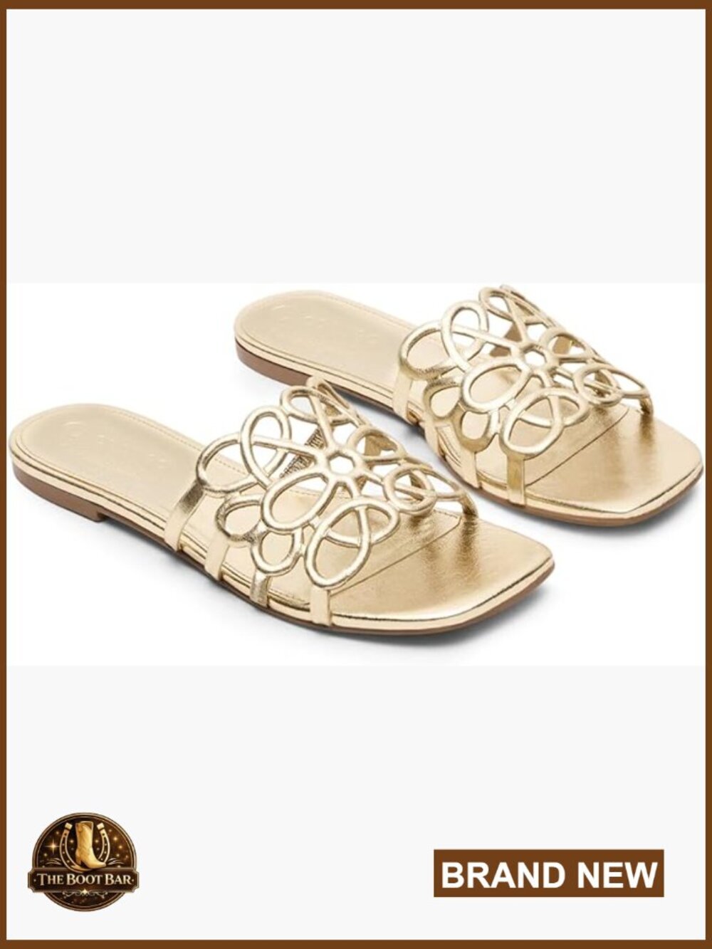 Womens Square Toe Slide Sandals Flat Summer Beach Shoes Dressy